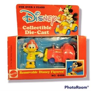 Vintage Mattel/Disney Collectable Die-Cast "Donald Duck" Car & Figure!! #6466